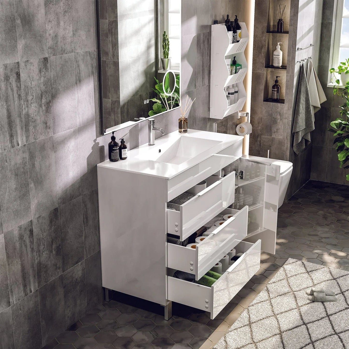 Eviva Geminis 39 inch Bathroom Vanity