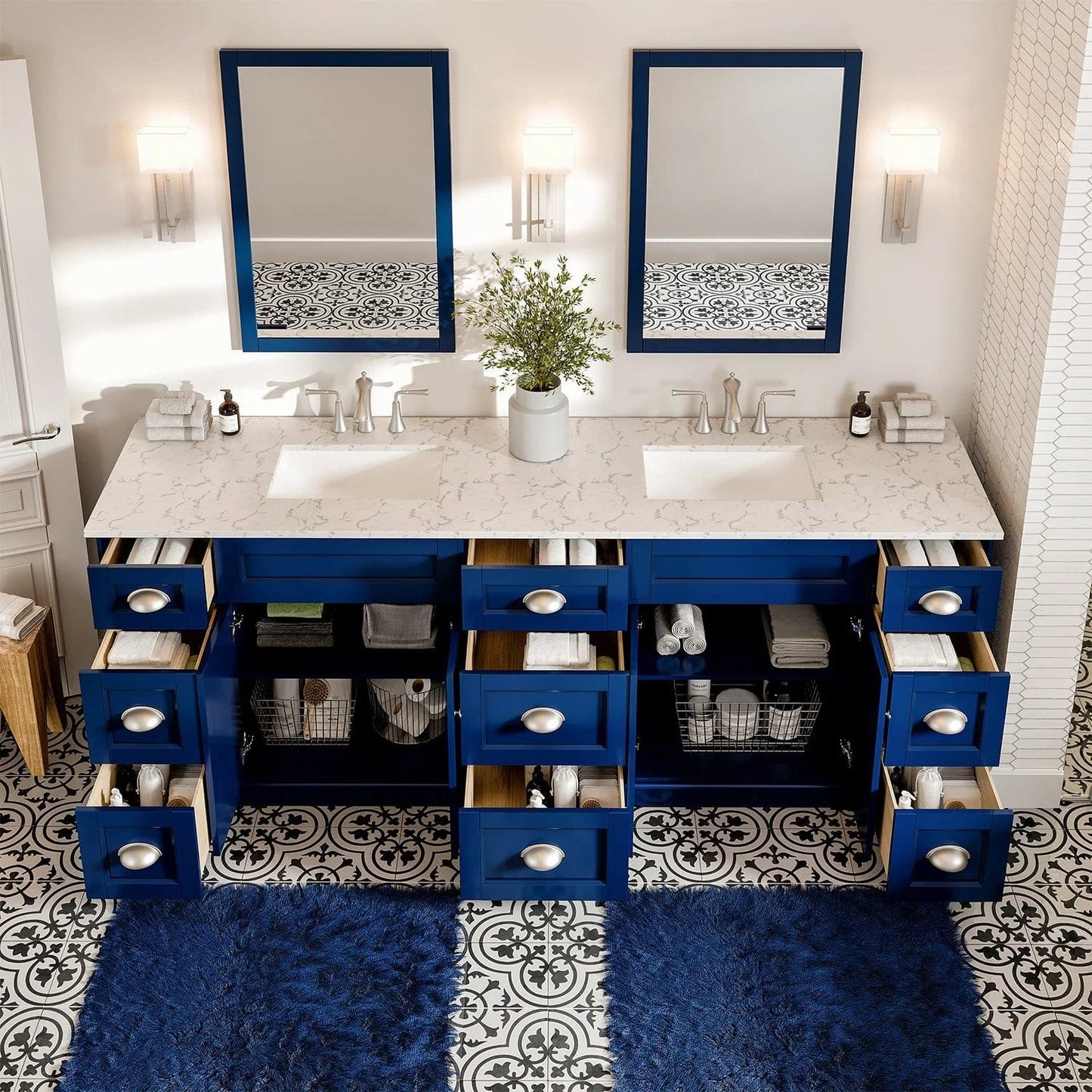Eviva Epic Transitional Vanity with Brushed Nickel Hardware