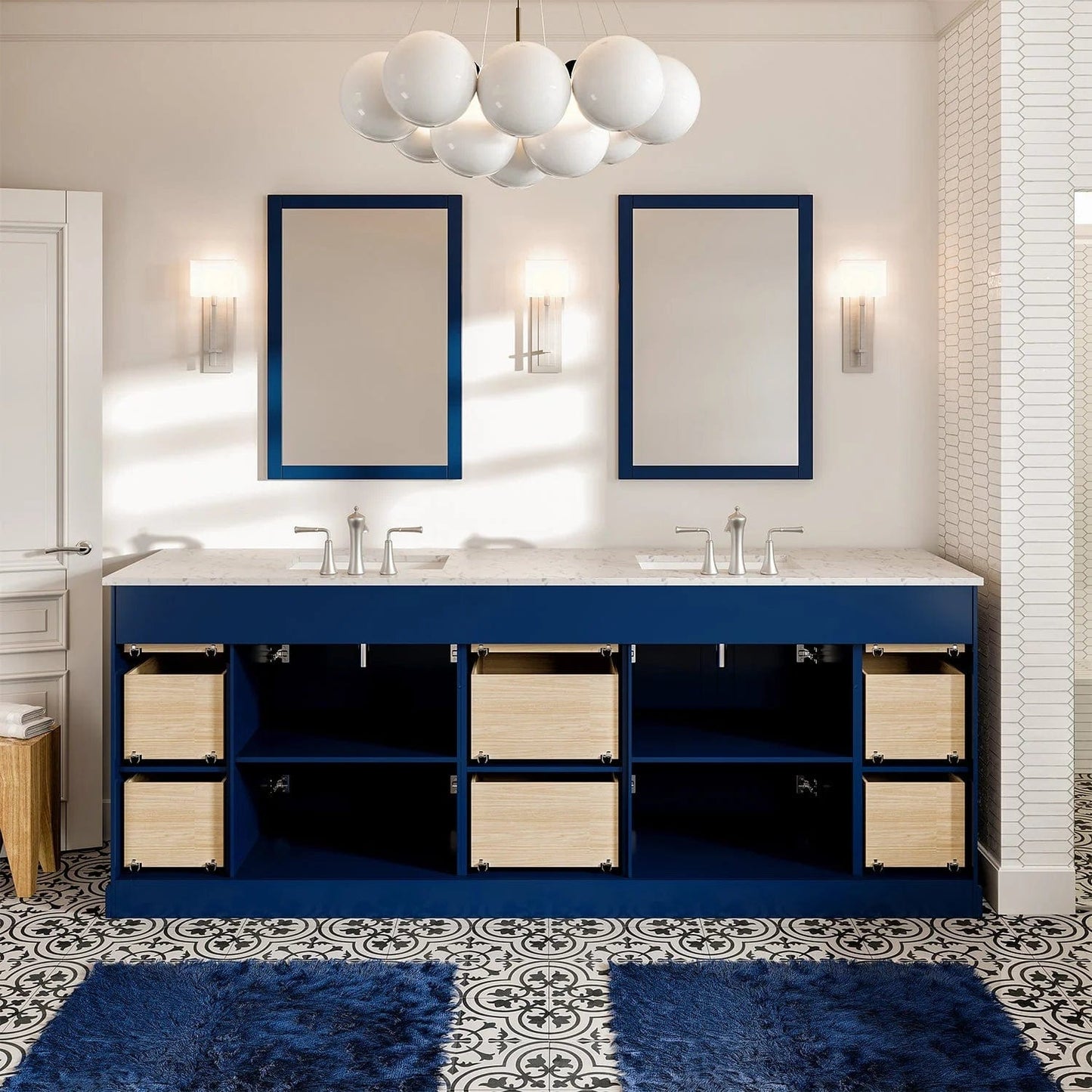 Eviva Epic Transitional Vanity with Brushed Nickel Hardware
