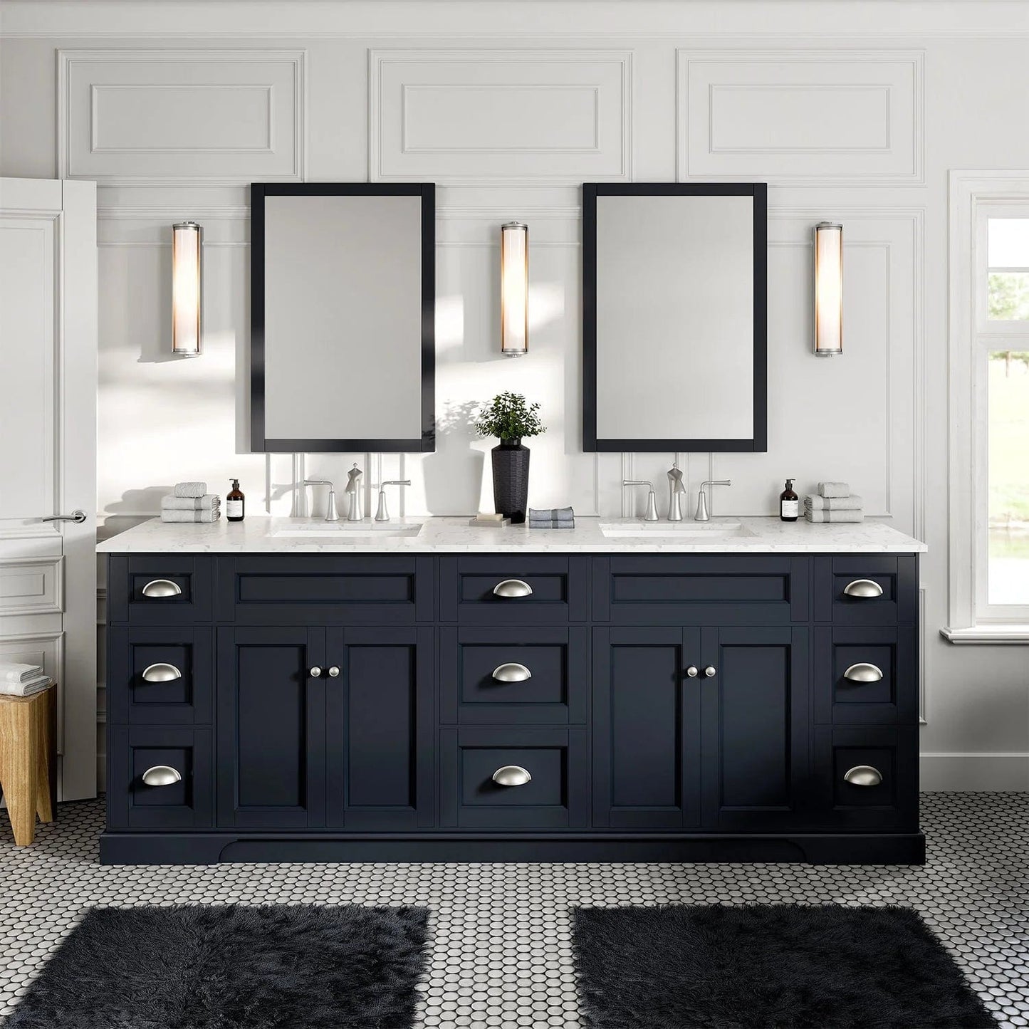 Eviva Epic Transitional Vanity with Brushed Nickel Hardware