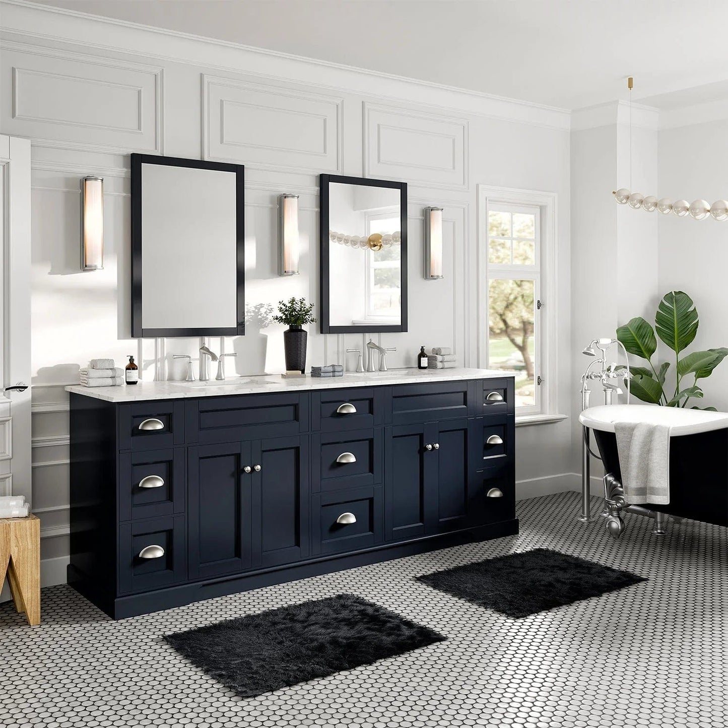 Eviva Epic Transitional Vanity with Brushed Nickel Hardware