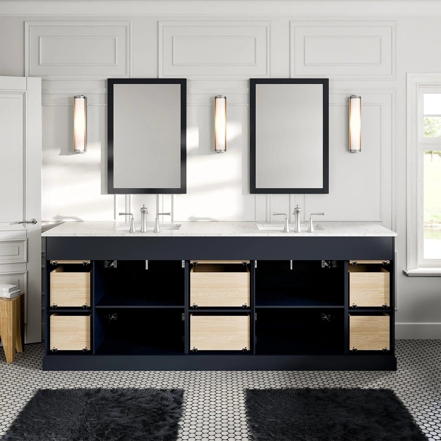 Eviva Epic Transitional Vanity with Brushed Nickel Hardware
