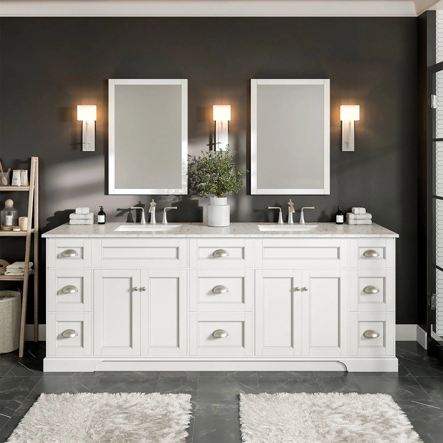 Eviva Epic Transitional Vanity with Brushed Nickel Hardware
