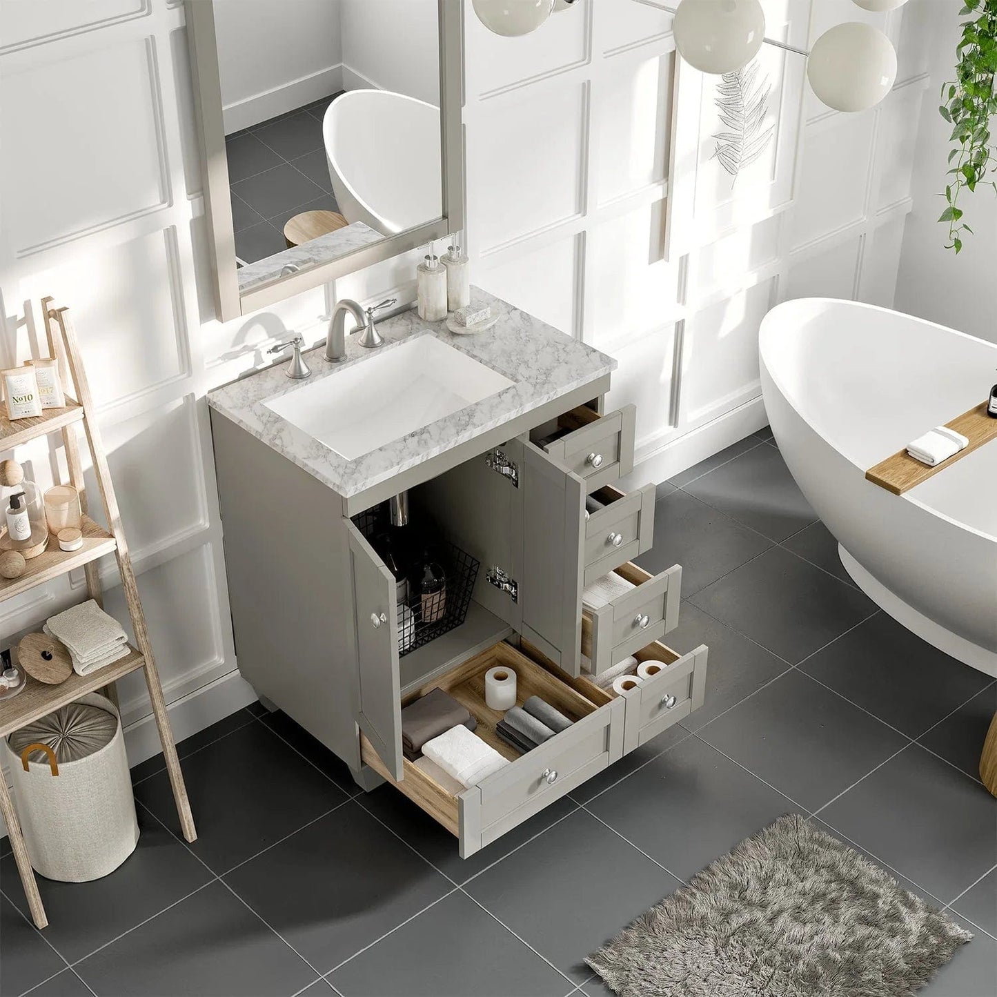 Eviva Acclaim C. 28 inch Transitional Bathroom Vanity