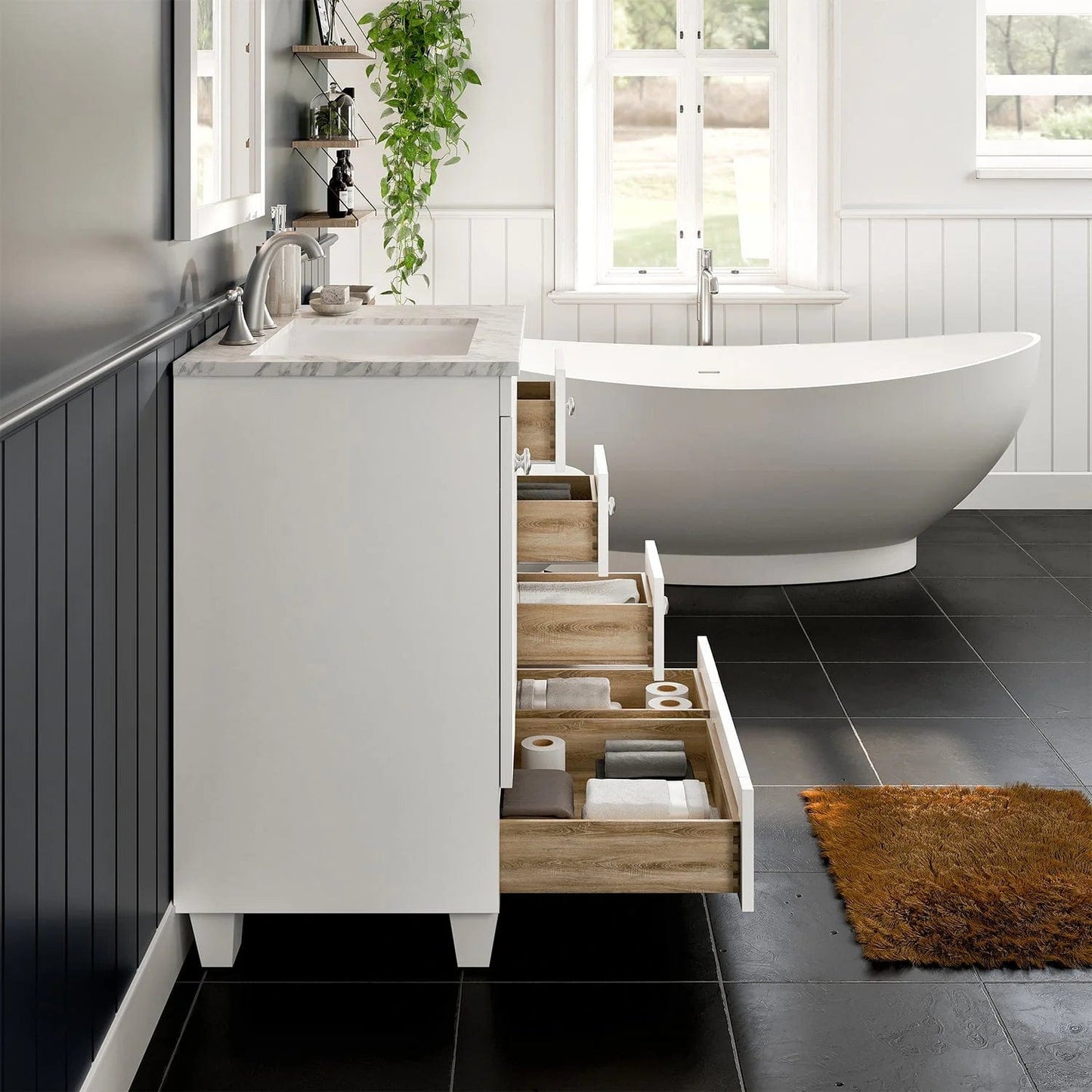 Eviva Acclaim C. 28 inch Transitional Bathroom Vanity