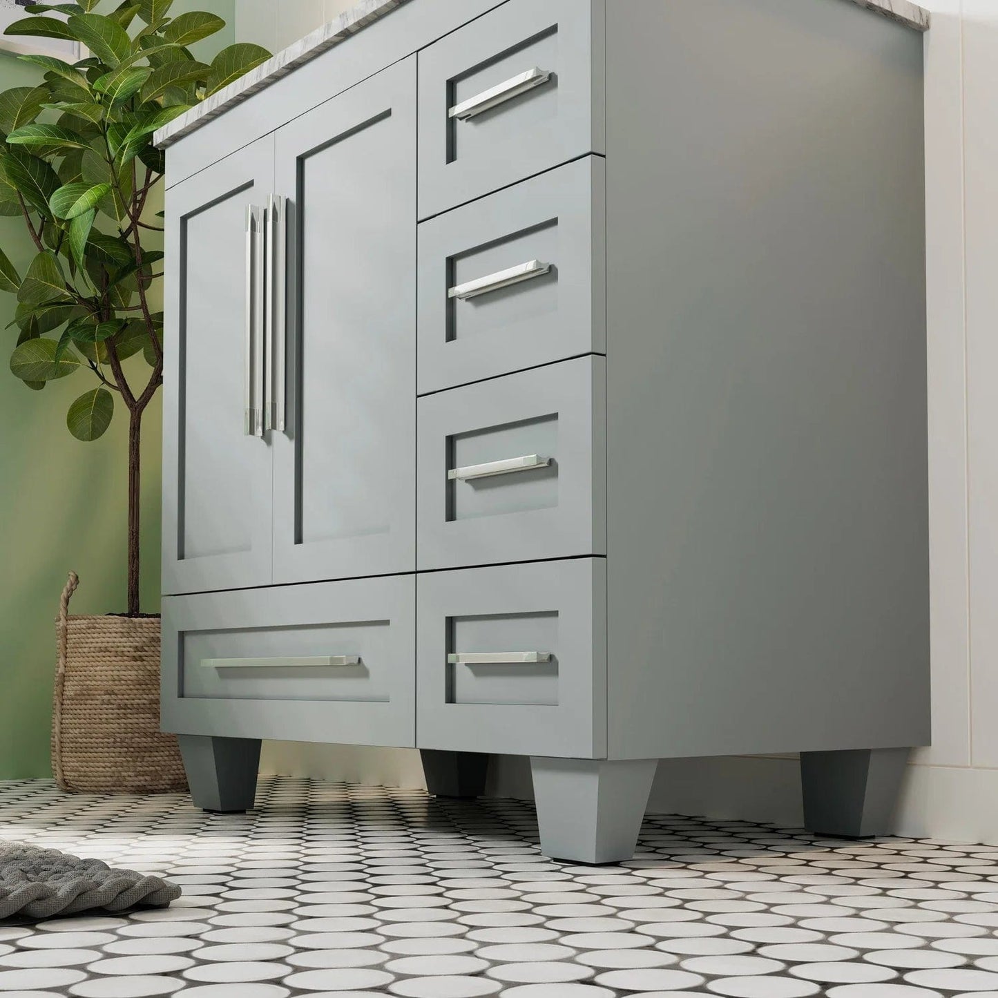Eviva Loon 30 inch Long Handles Bathroom Vanity