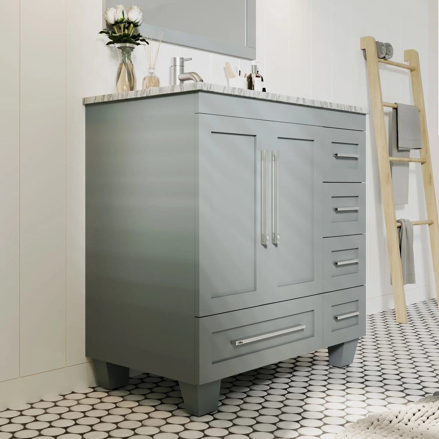 Eviva Loon 30 inch Long Handles Bathroom Vanity