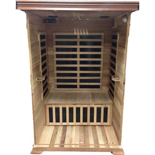 SunRay 1 Person Cedar Sauna w/Carbon Heaters HL100K Sedona