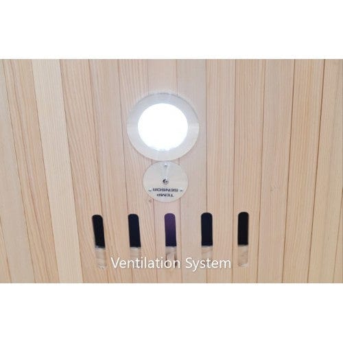 SunRay 3 Person Hemlock Sauna w/Carbon Heaters HL300C Aspen
