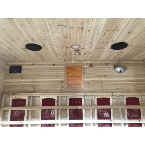 SunRay 4 Person Outdoor Sauna w/Ceramic Heaters HL400D Cayenne