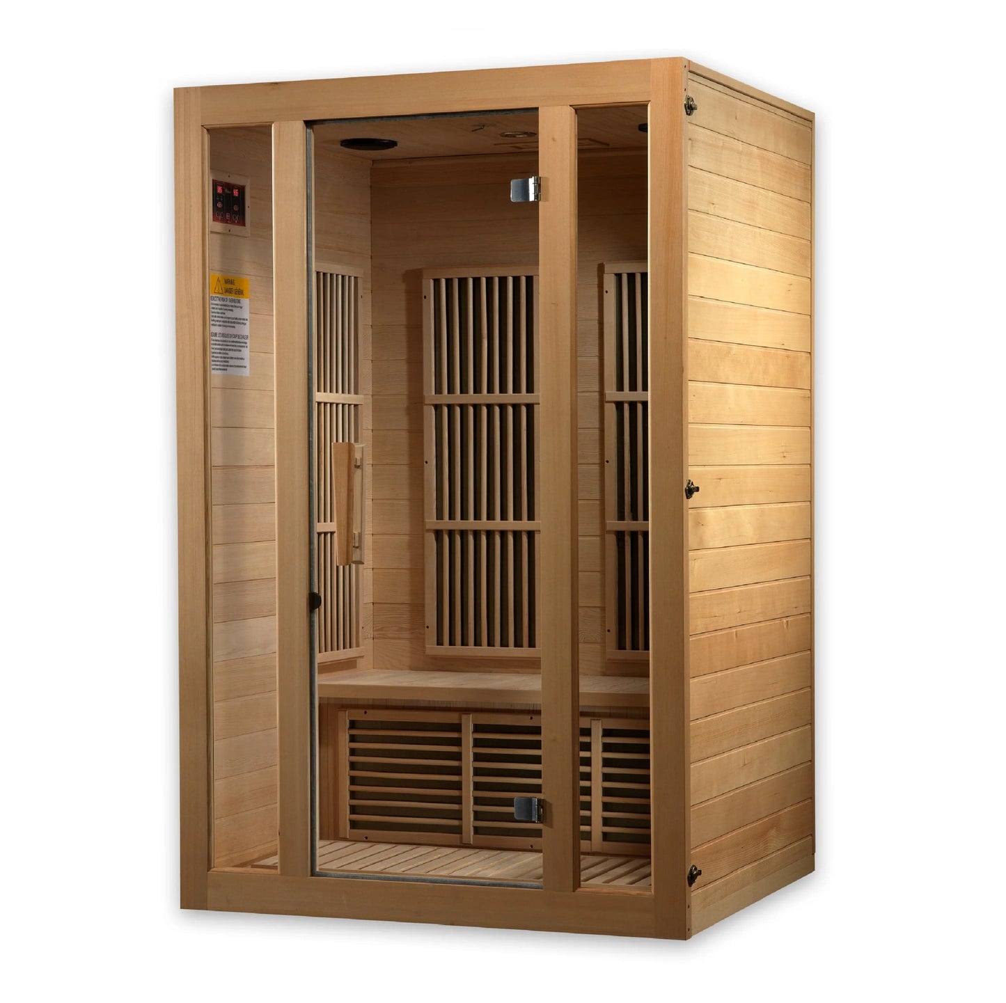 Golden Designs Maxxus Seattle 2-Person Near Zero EMF (Under 2MG) FAR Infrared Sauna (Canadian Hemlock) MX-J206-01