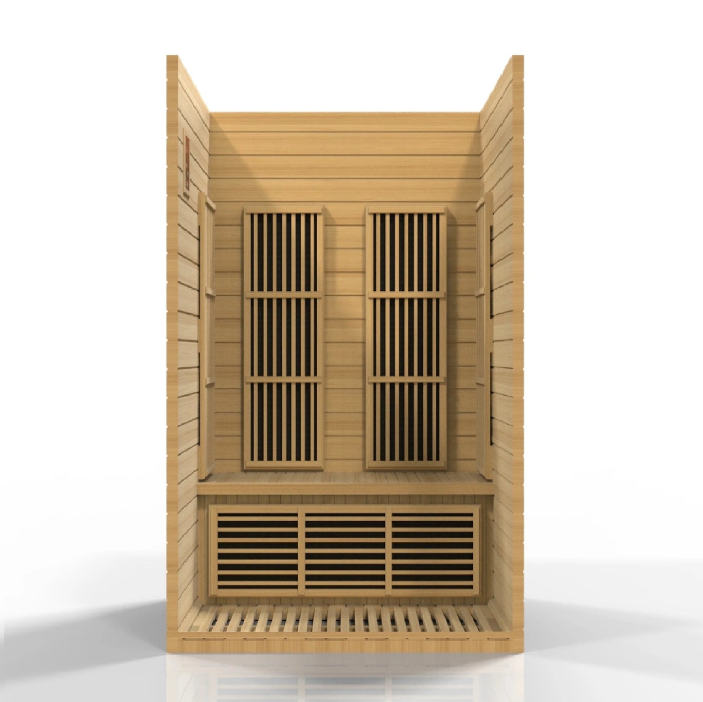 Golden Designs Maxxus Seattle 2-Person Near Zero EMF (Under 2MG) FAR Infrared Sauna (Canadian Hemlock) MX-J206-01