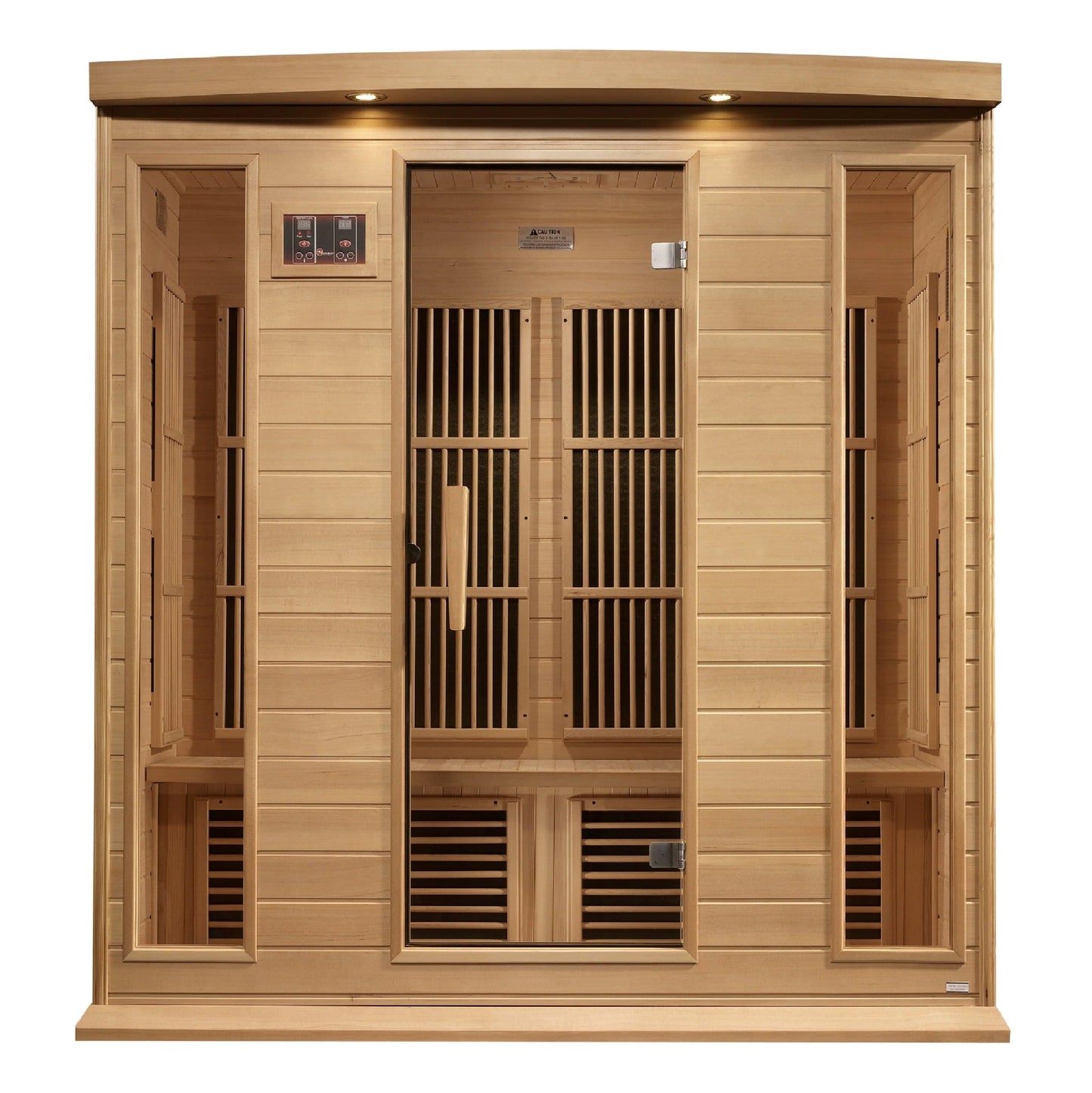 Golden Designs Maxxus 4-Person Corner Near Zero EMF (Under 2MG) FAR Infrared Sauna