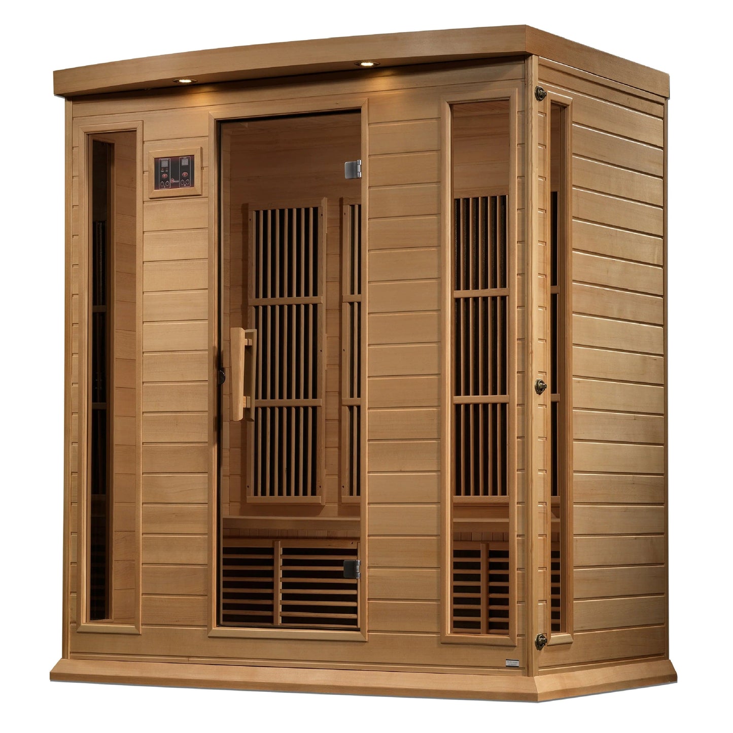 Golden Designs Maxxus 4-Person Corner Near Zero EMF (Under 2MG) FAR Infrared Sauna