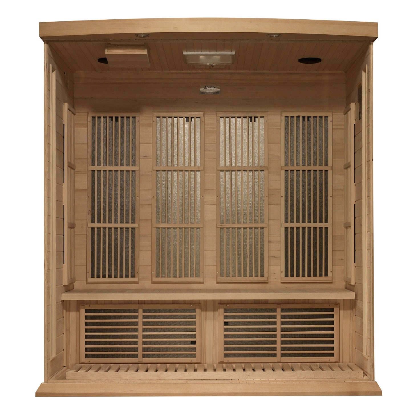 Golden Designs Maxxus 4-Person Corner Near Zero EMF (Under 2MG) FAR Infrared Sauna