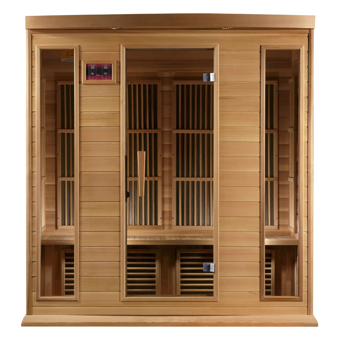 Golden Designs Maxxus 4-Person Corner Near Zero EMF (Under 2MG) FAR Infrared Sauna