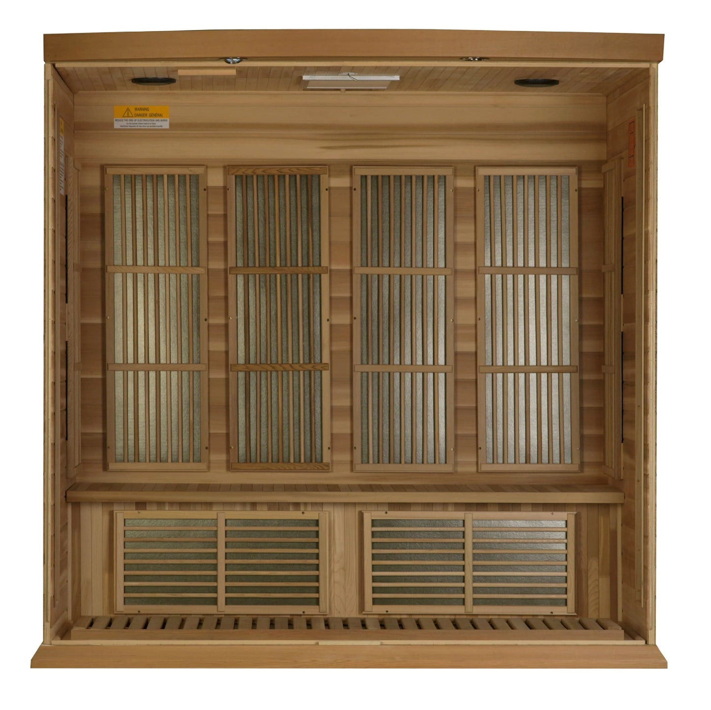 Golden Designs Maxxus 4-Person Corner Near Zero EMF (Under 2MG) FAR Infrared Sauna