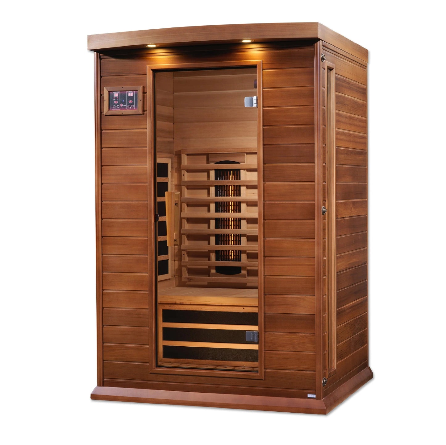 Golden Designs Maxxus 2-Person Full Spectrum Near Zero EMF (Under 2MG) FAR Infrared Sauna (Canadian Red Cedar) MX-M206-01-FS CED