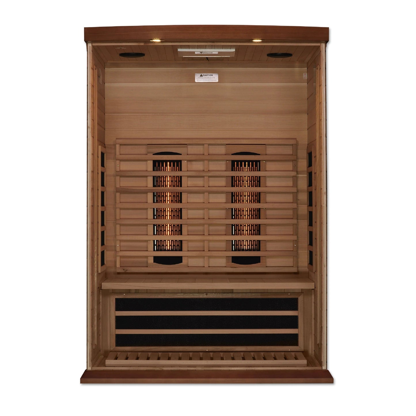 Golden Designs Maxxus 2-Person Full Spectrum Near Zero EMF (Under 2MG) FAR Infrared Sauna (Canadian Red Cedar) MX-M206-01-FS CED