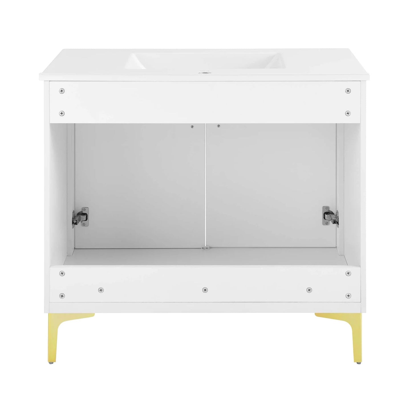 Swiss Madison Voltaire 36" Single, Bathroom Vanity in White with Gold Hardware