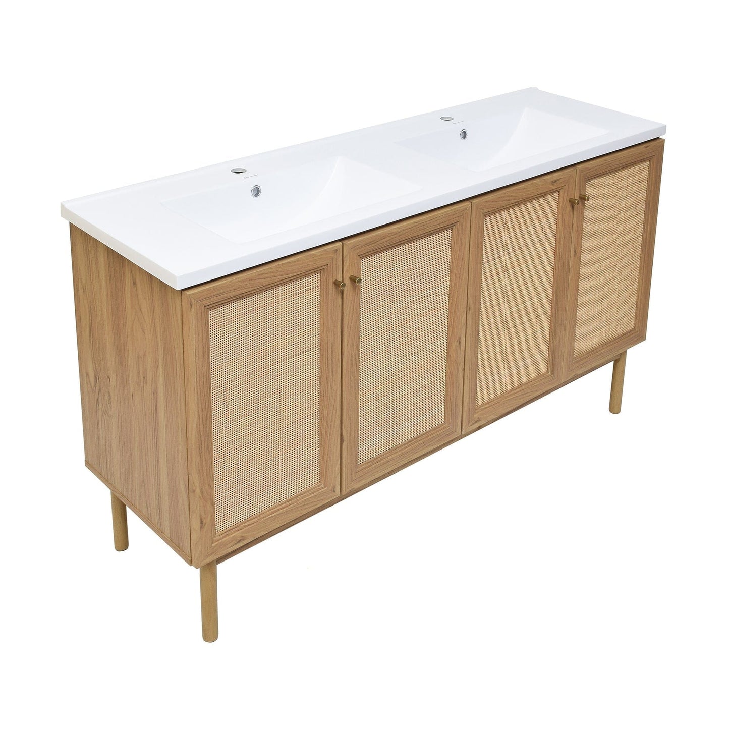 Swiss Madison Classé 60" Bathroom Vanity in Oak