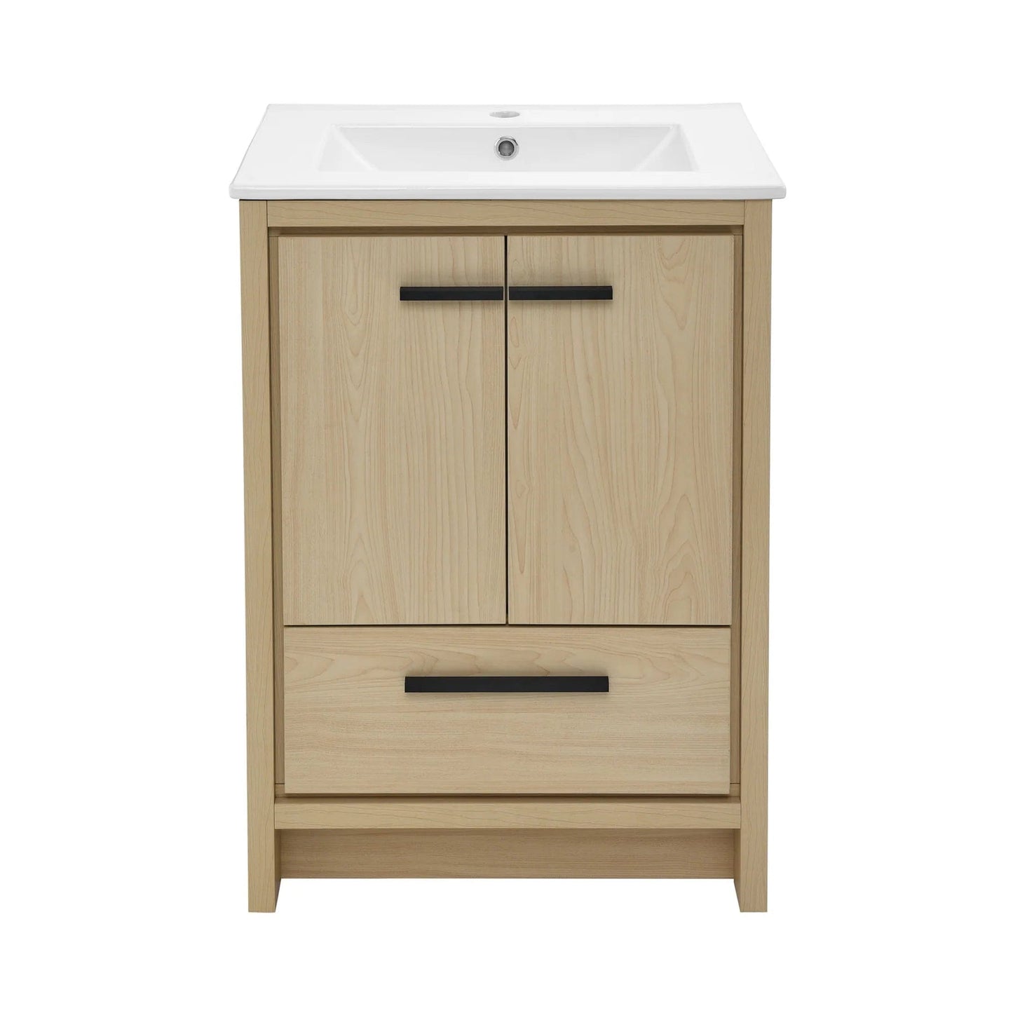 Swiss Madison Virage 24" Freestanding, Bathroom Vanity in Glossy White