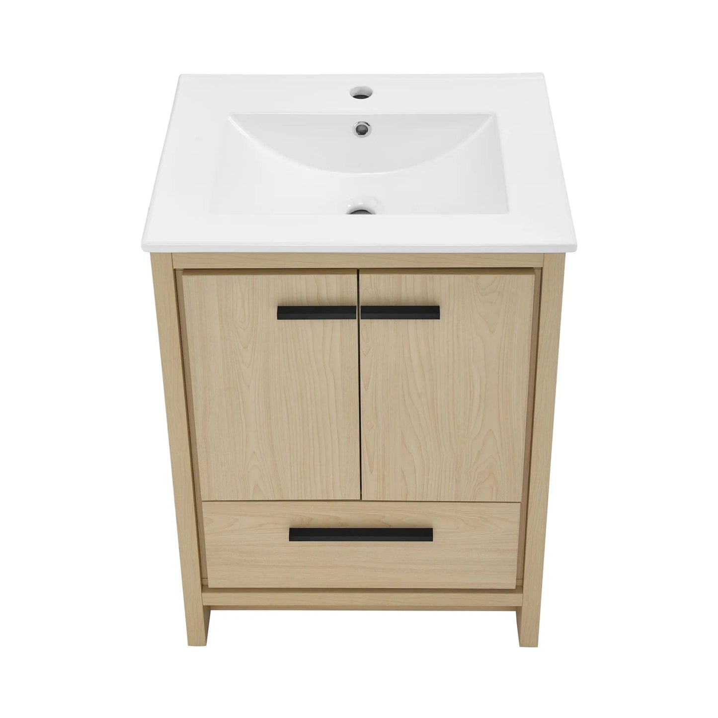 Swiss Madison Virage 24" Freestanding, Bathroom Vanity in Glossy White