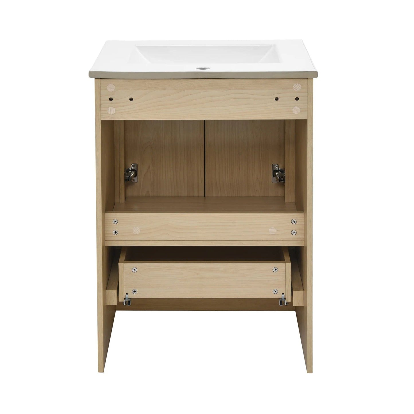 Swiss Madison Virage 24" Freestanding, Bathroom Vanity in Glossy White