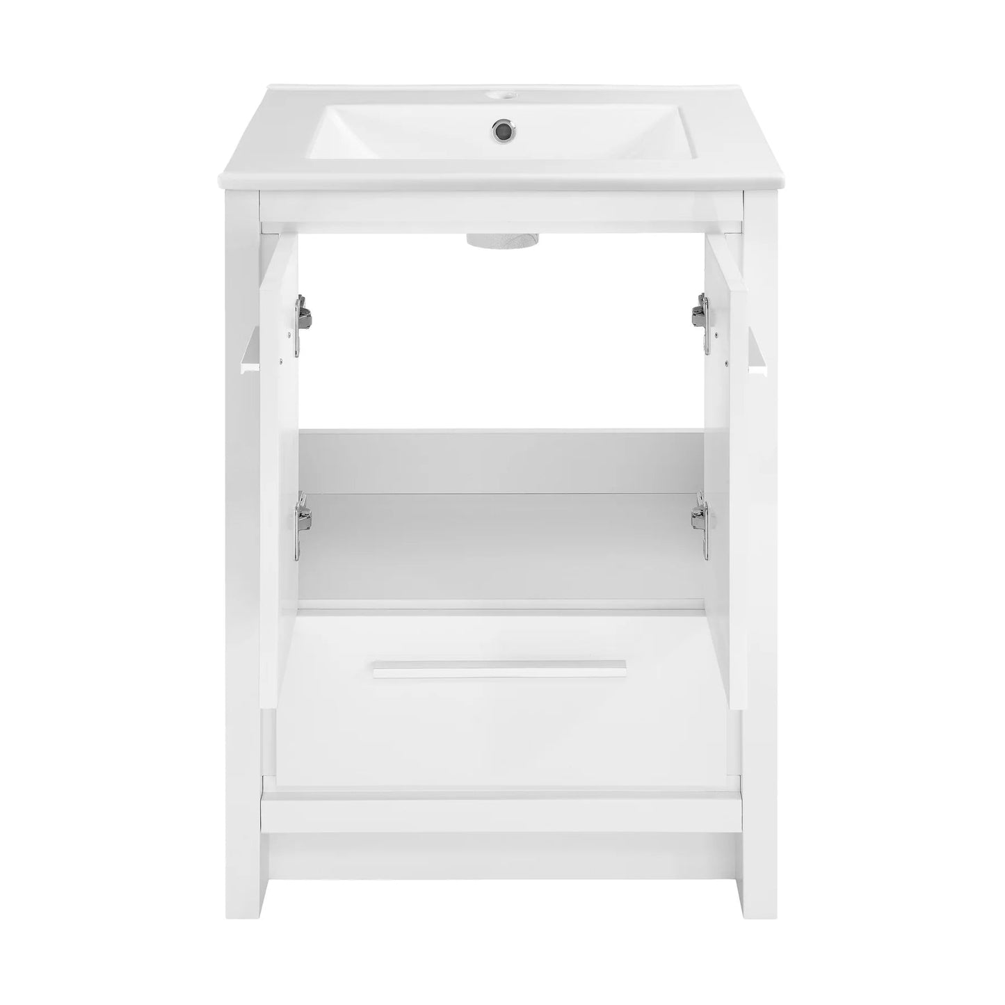 Swiss Madison Virage 24" Freestanding, Bathroom Vanity in Glossy White