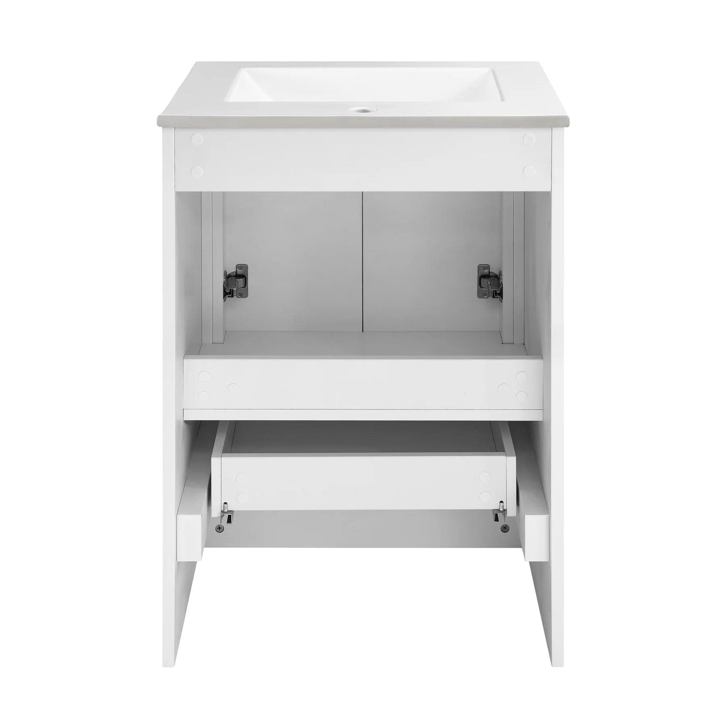 Swiss Madison Virage 24" Freestanding, Bathroom Vanity in Glossy White