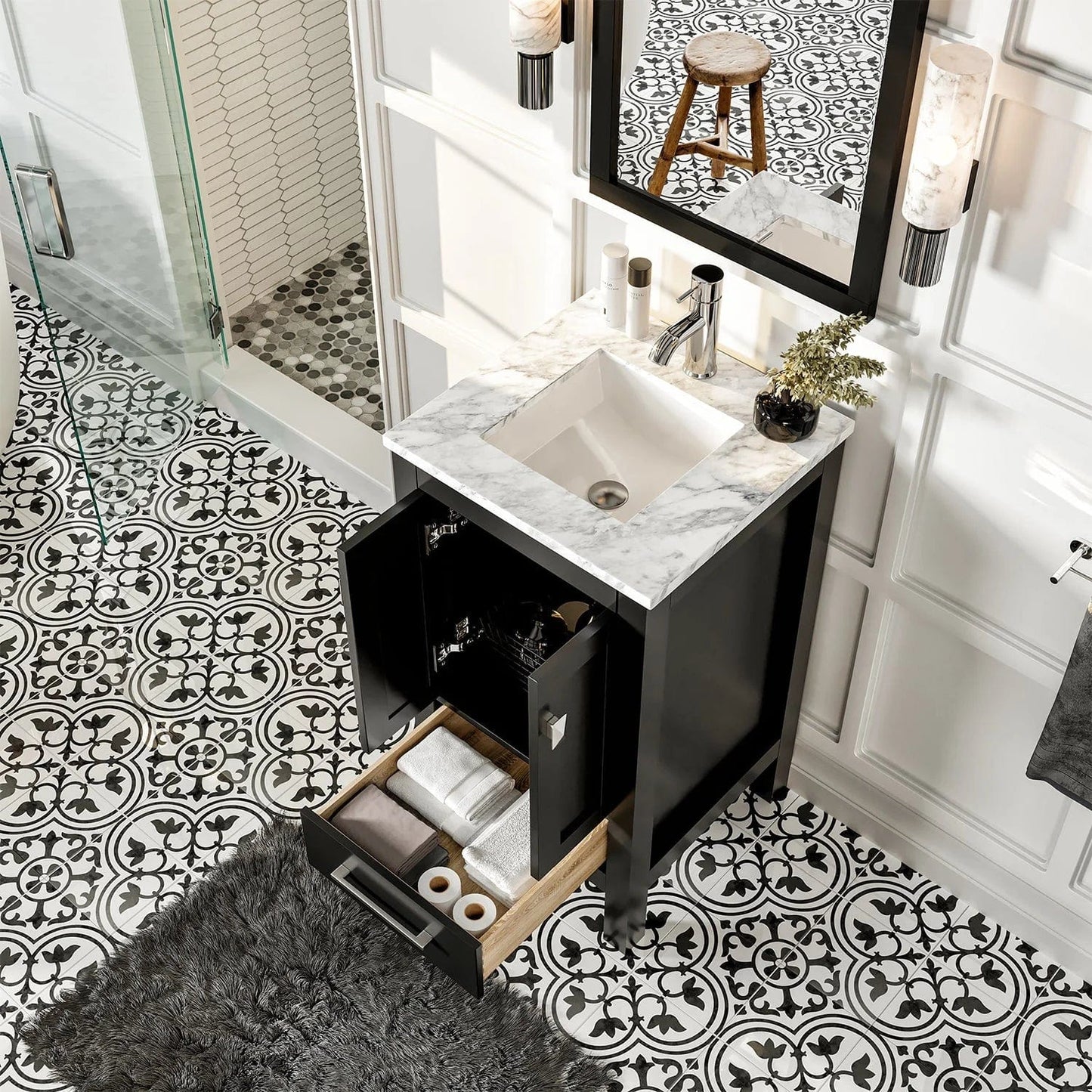 Eviva London 20 inch Transitional Bathroom Vanity