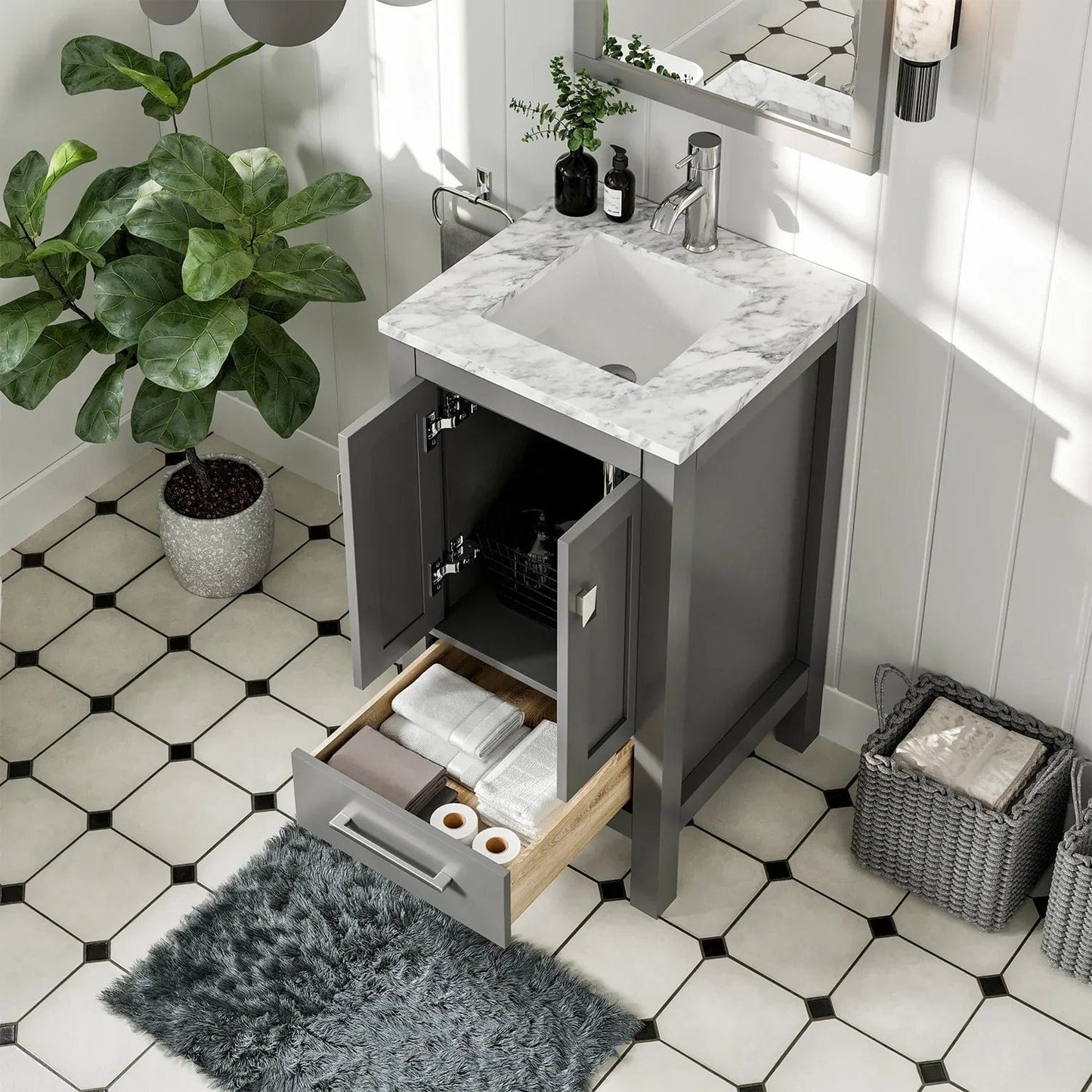 Eviva London 20 inch Transitional Bathroom Vanity