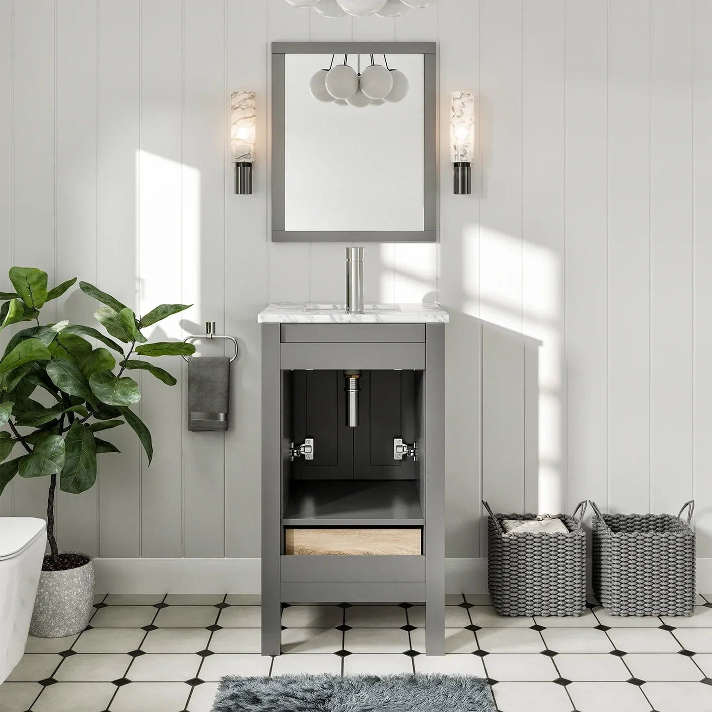 Eviva London 20 inch Transitional Bathroom Vanity