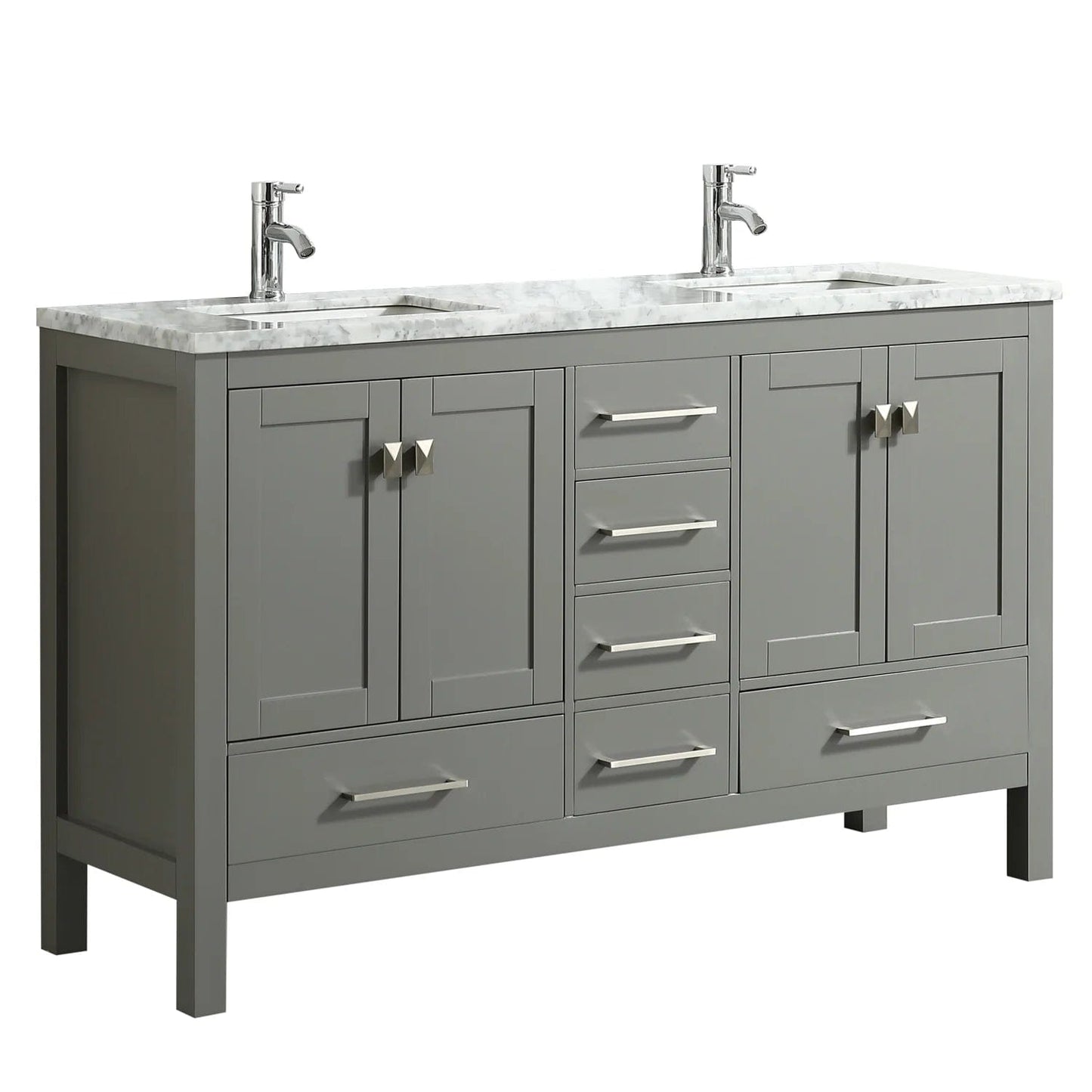 Eviva London 60 inch Transitional Bathroom Vanity