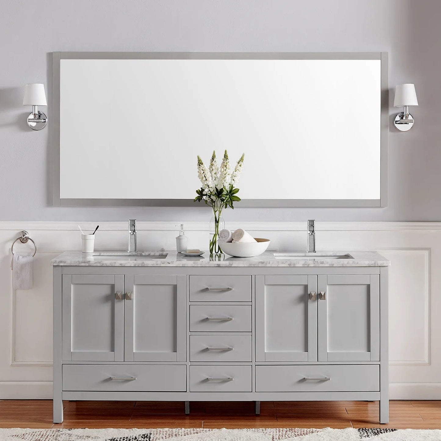 Eviva London 60 inch Transitional Bathroom Vanity