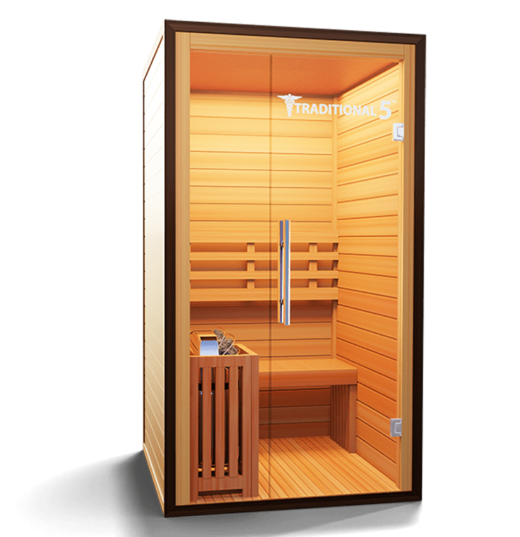 Medical Breakthrough Traditional 5 Sauna - Glass Front Only