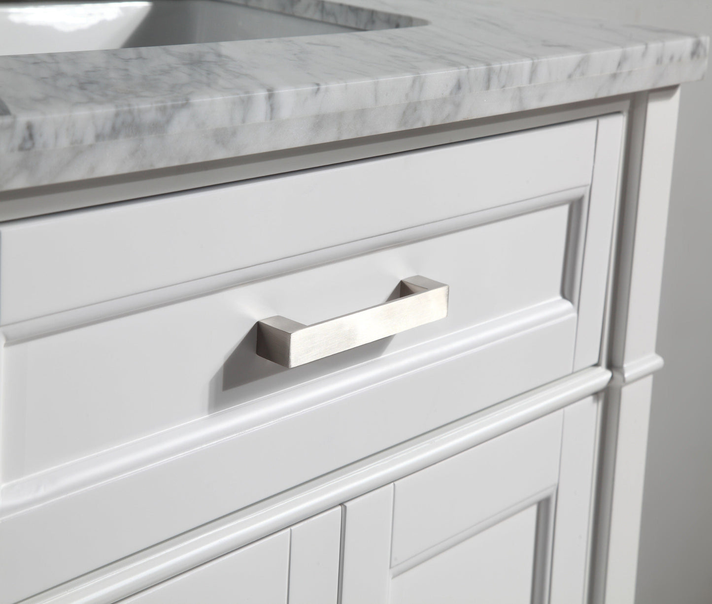 Vanity Art Savona 30" Single Sink Bathroom Vanity Set Carrara Marble Stone Top