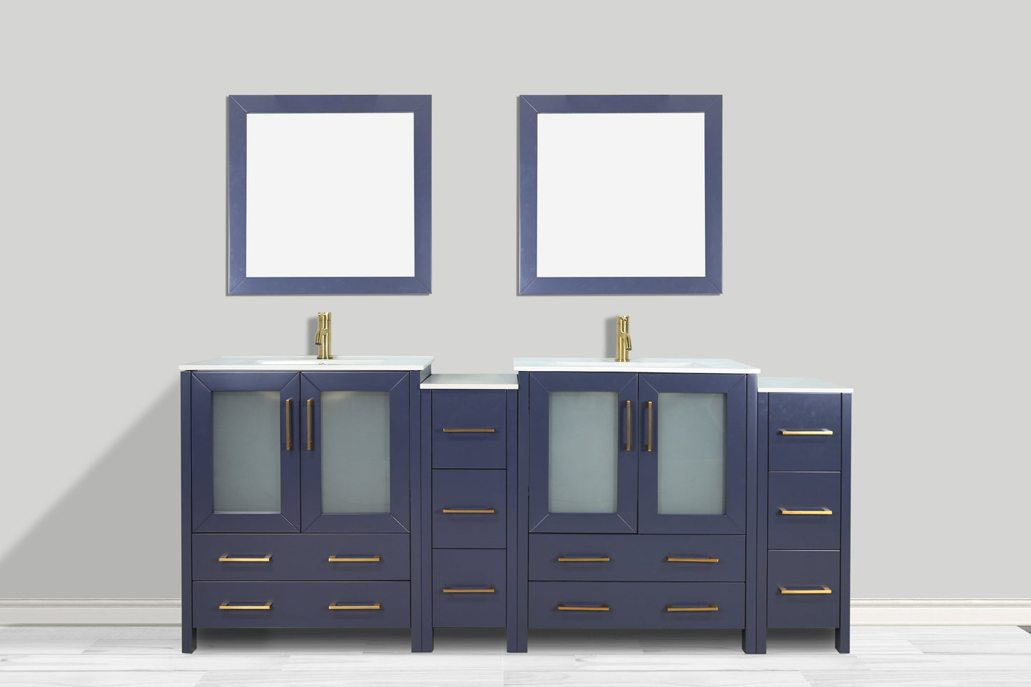 Vanity Art Brescia 72" Double Sink Bathroom Vanity Combo Set