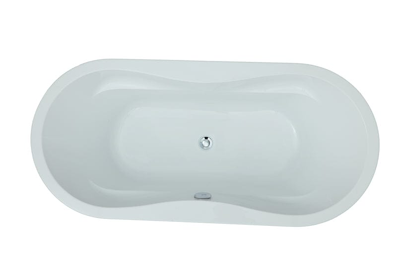 Legion Furniture 66" White Acrylic Tub - No Faucet WE6847