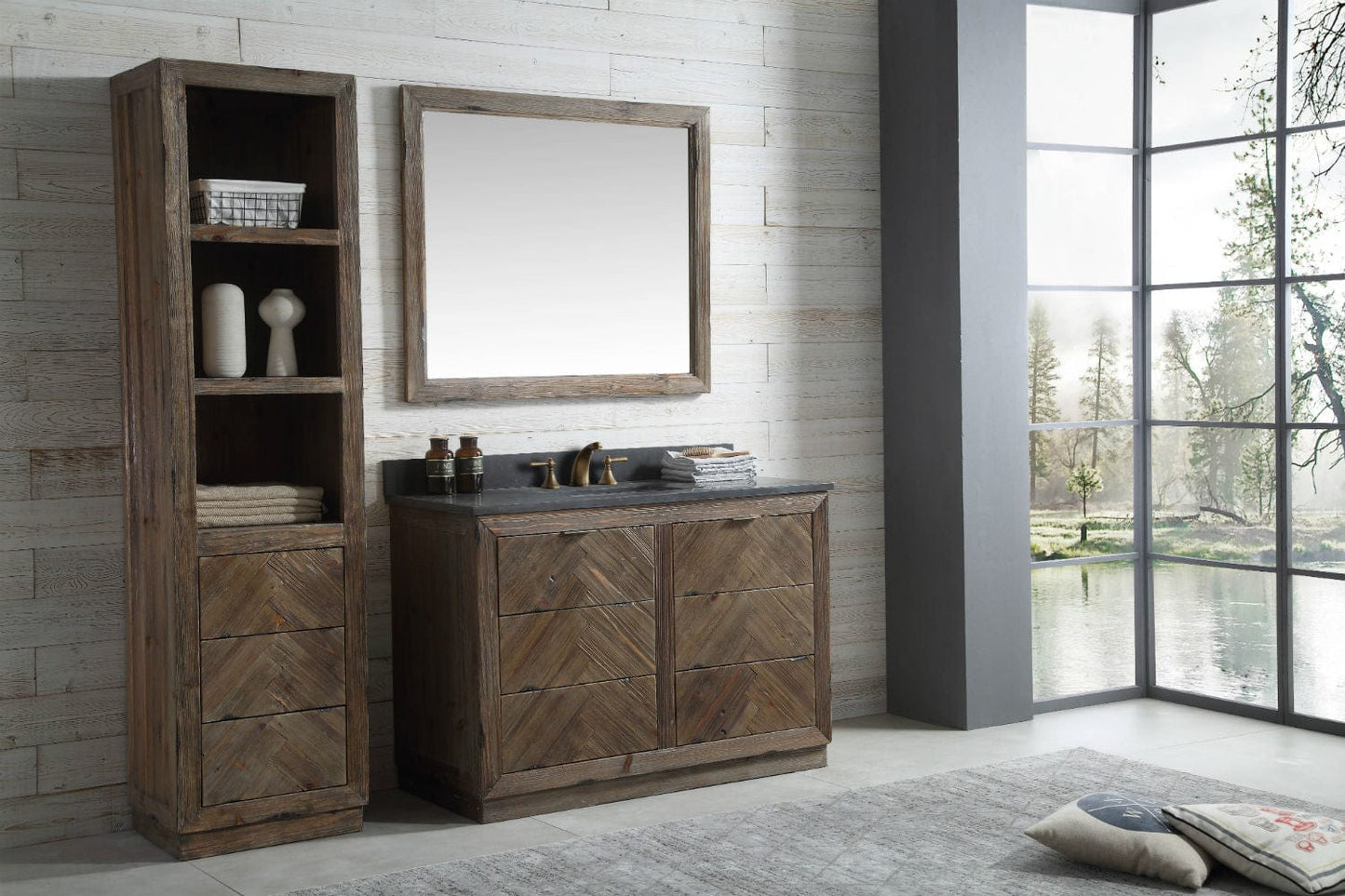 Legion Furniture 48" Wood Sink Vanity Match With Marble Wh 5148" Top -No Faucet WH8548