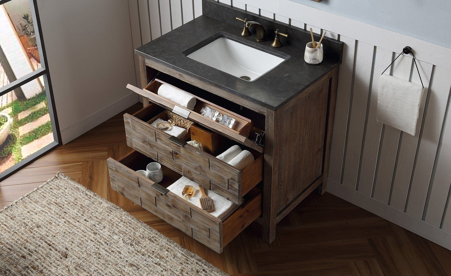 Legion Furniture 36" Wood Sink Vanity Match With Marble Wh 5136" Top -No Faucet WH8636
