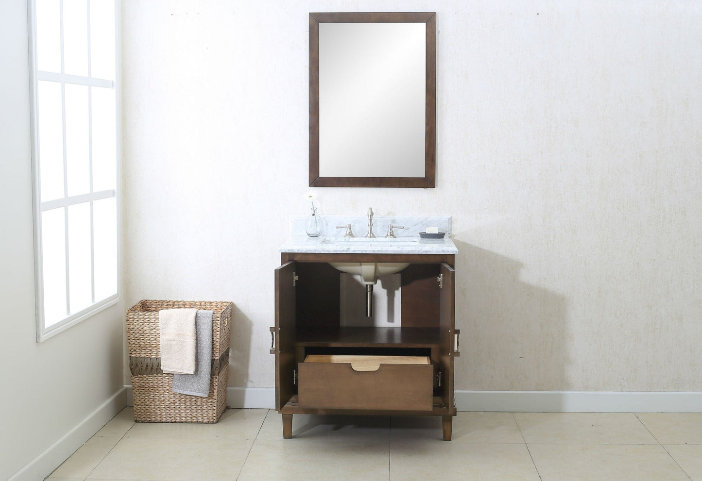 Legion Furniture Antique Coffee Sink Vanity With Wlf7040-31 Top, No Faucet