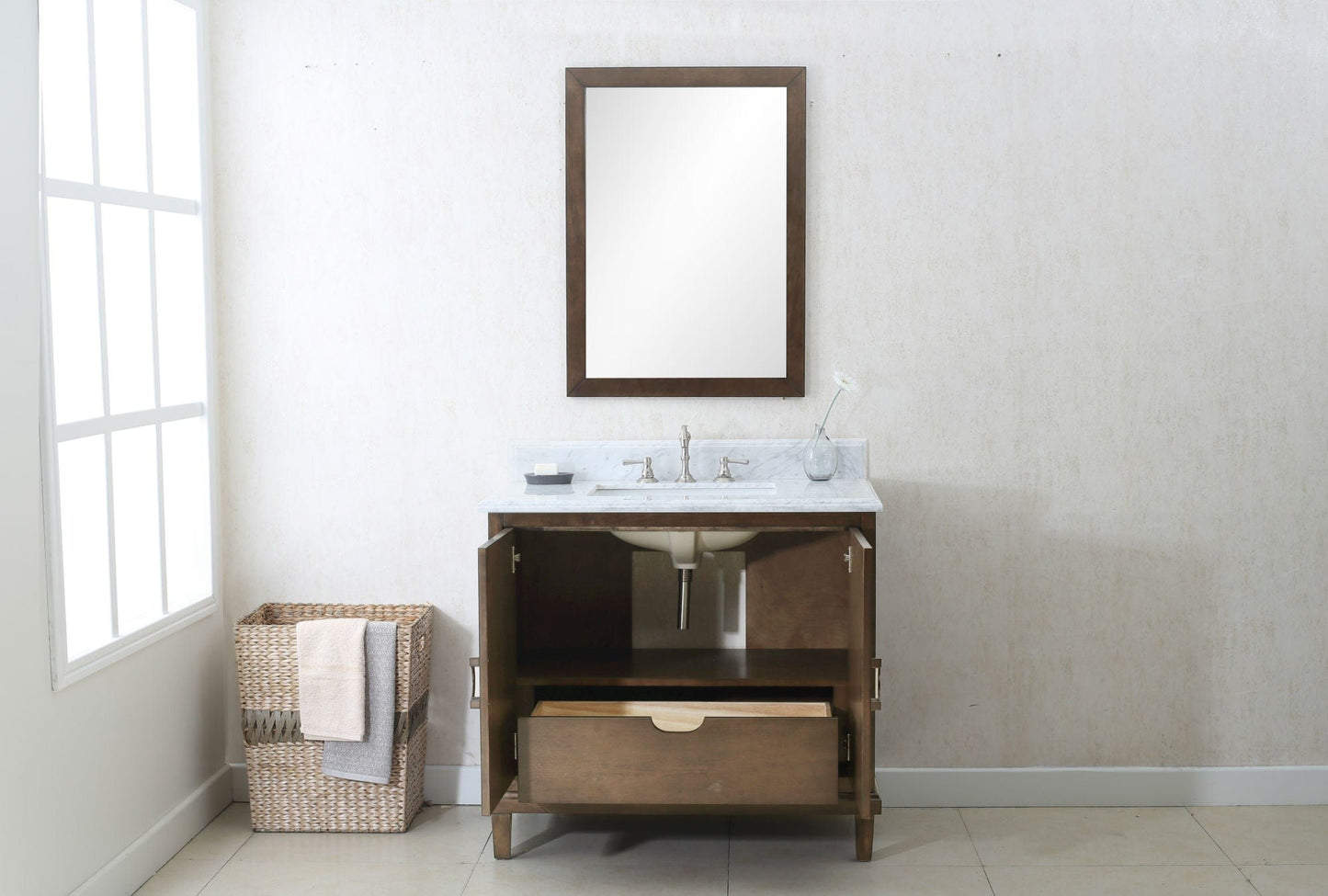 Legion Furniture Antique Coffee Sink Vanity With Wlf7040-31 Top, No Faucet