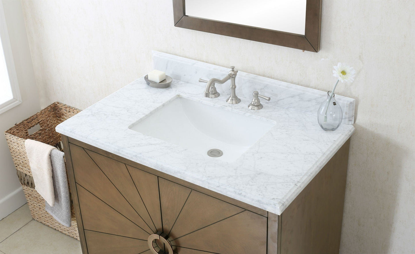 Legion Furniture Antique Coffee Sink Vanity With Wlf7040-31 Top, No Faucet