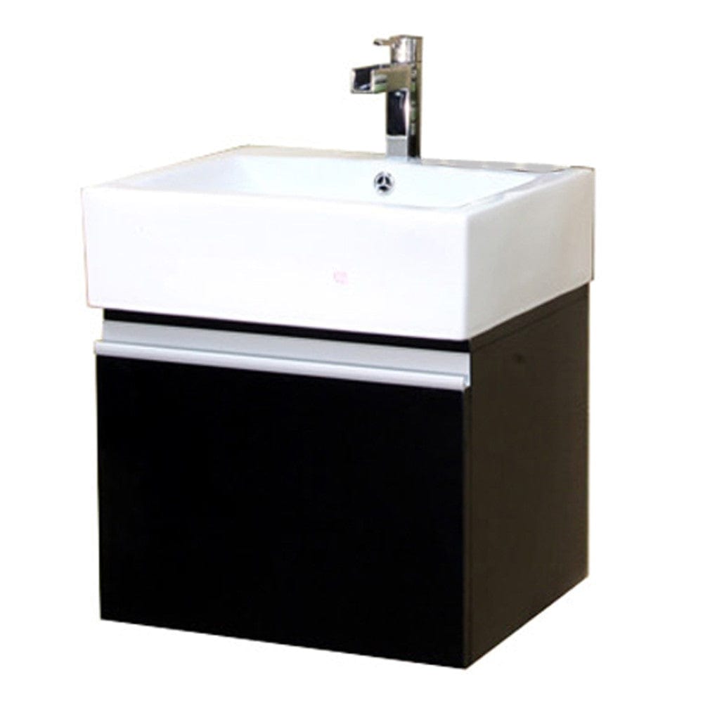 Bellaterra 20.5 in Single Wall Mount Style Sink Vanity Wood Espresso 203145-S