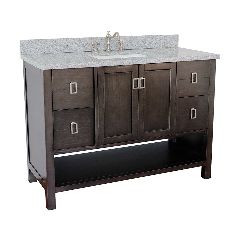 Bellaterra 49" Single Vanity in Silvery Brown Finish