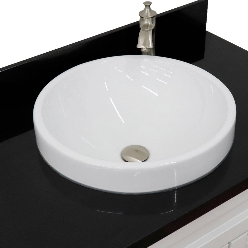 Bellaterra 37" Single sink vanity in White finish