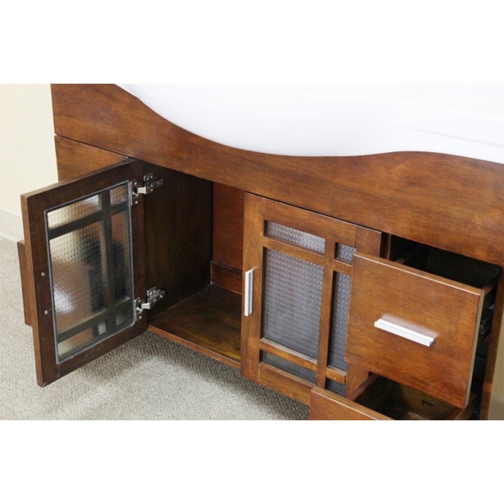 Bellaterra 48 in Single sink vanity-wood-walnut 203138