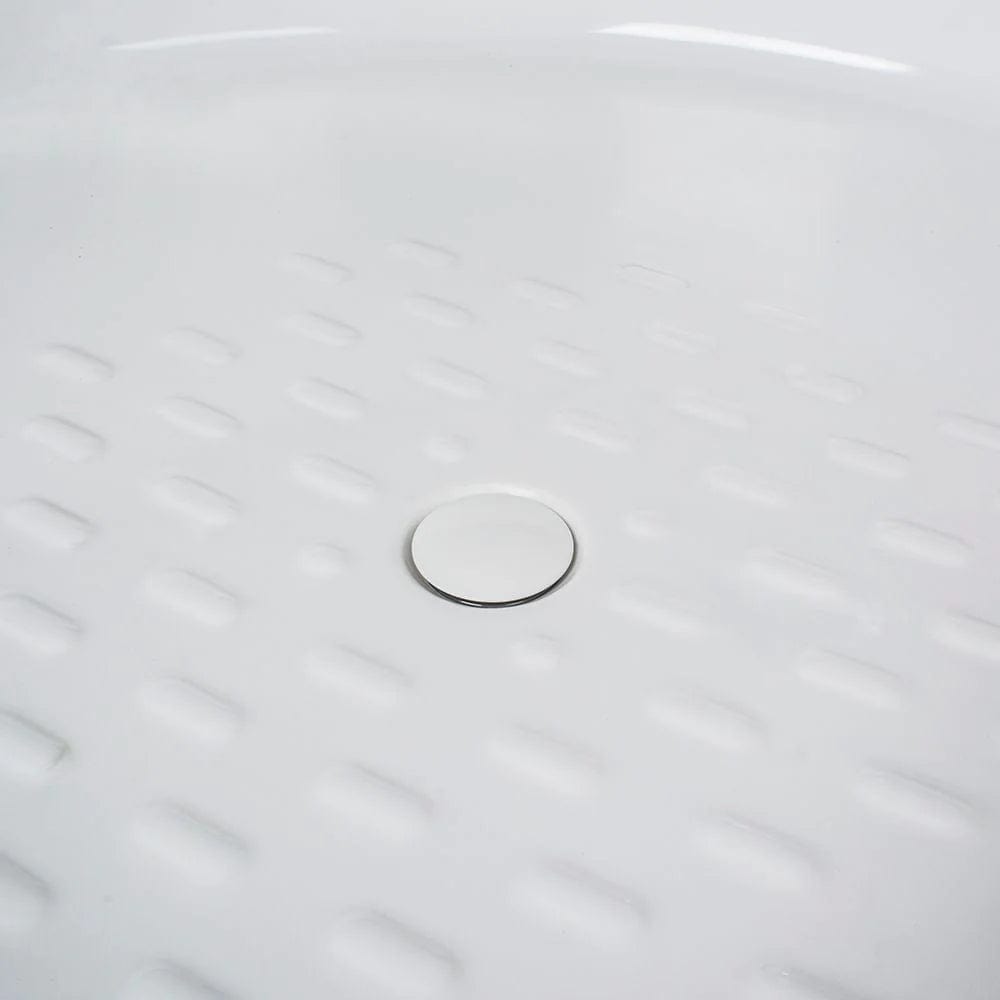 Vanity Art 55" X 55" Flatbottom Freestanding Solid Surface Resin Stone Bathtub