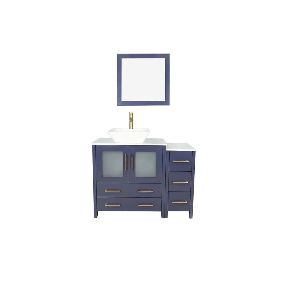 Vanity Art Ravenna 42" Single Sink Bathroom Vanity Combo Set